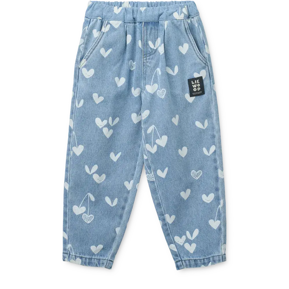 Liewood Jeans Borris Pants Sweethearts Light Blue Denim