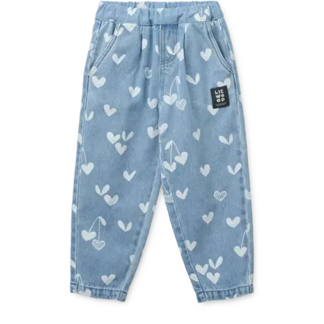 Liewood Jeans Borris Pants Sweethearts Light Blue Denim