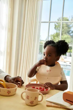 Liewood Vivi Siliconen Servies Set Butterfly Apple Blossom