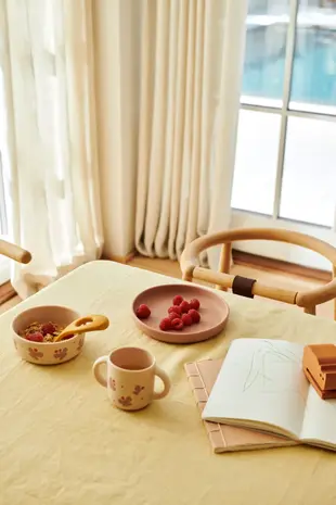 Liewood Vivi Siliconen Servies Set Butterfly Apple Blossom