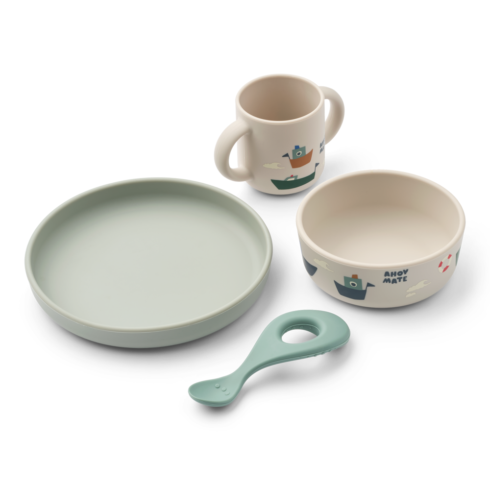 Liewood Vivi Siliconen Servies Sailing Sandy
