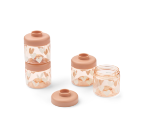 Liewood Food Tritan Box Dominique 100 ml Sweethearts Pale Tuscany 4-pack