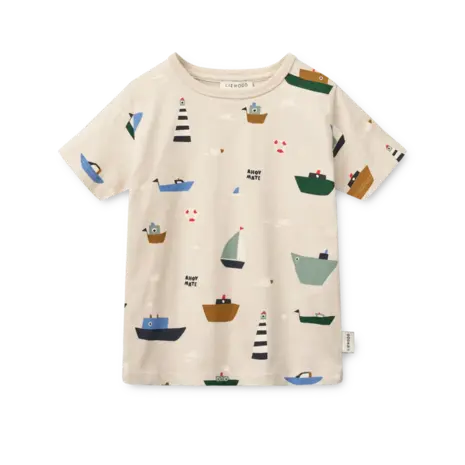 Liewood Shirt Shortsleeve Apia Sailing Sandy