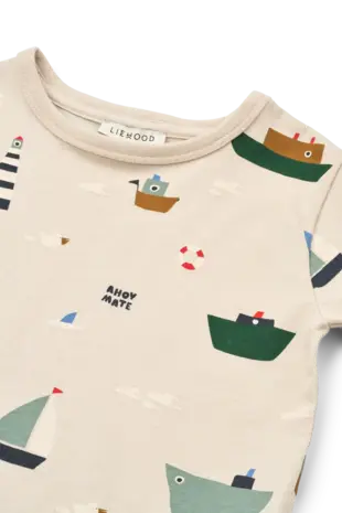 Liewood Shirt Shortsleeve Apia Sailing Sandy