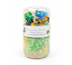 Dutch Dough Invitation to Imagine Klei Playpot Dinosaur