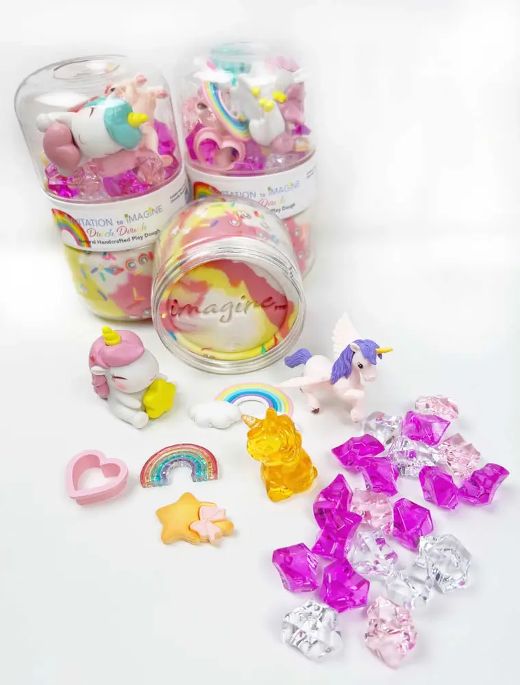 Dutch Dough Invitation to Imagine Klei Playpot Rainbows