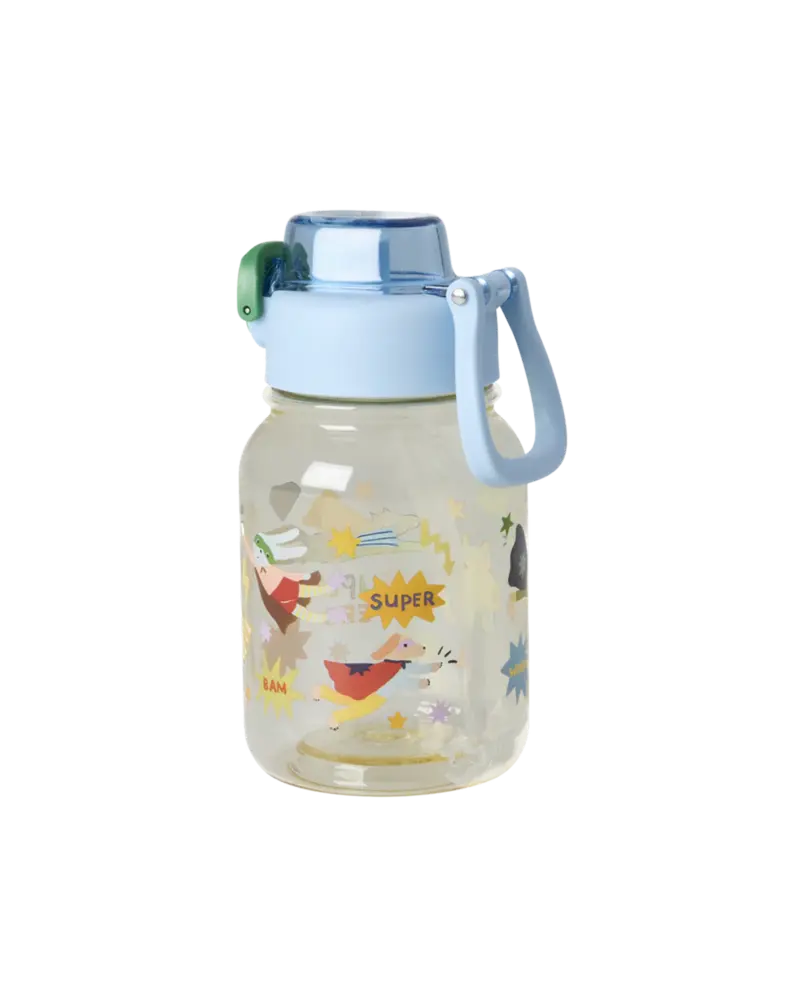 Rice Groot Tritan Drinkfles - Blauw - Hero Print