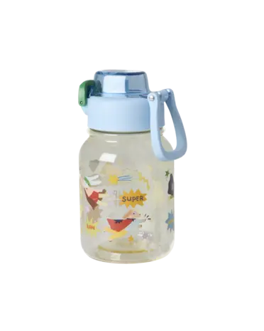 Rice Groot Tritan Drinkfles - Blauw - Hero Print