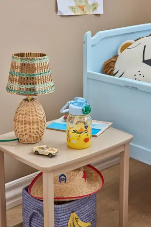 Rice Groot Tritan Drinkfles - Blauw - Hero Print