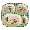 Rice Kinderbord met 4 Compartimenten - Groen - Hero Print