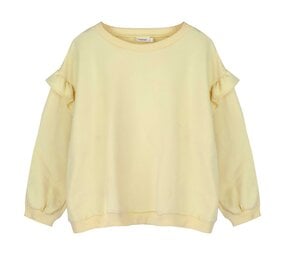 Jacky Sue Lois Ruffle Sweater Pastel Yellow Jacky Sue Lois Ruffle Sweater Pastel Yellow