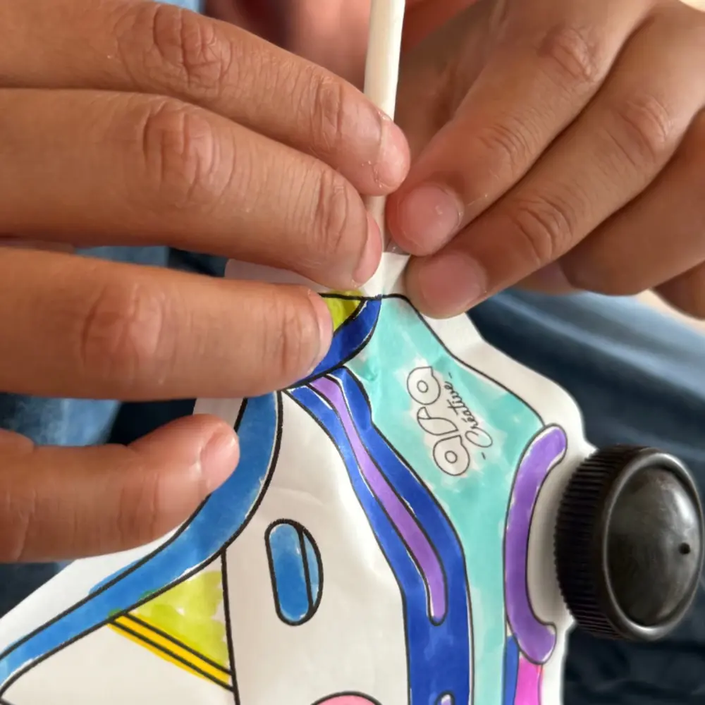 Ara Creative Opblaasbare Kleurplaat Brandweer & Politie LED + Wielen