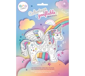 Ara Creative Opblaasbare Kleurplaat Giga Unicorn