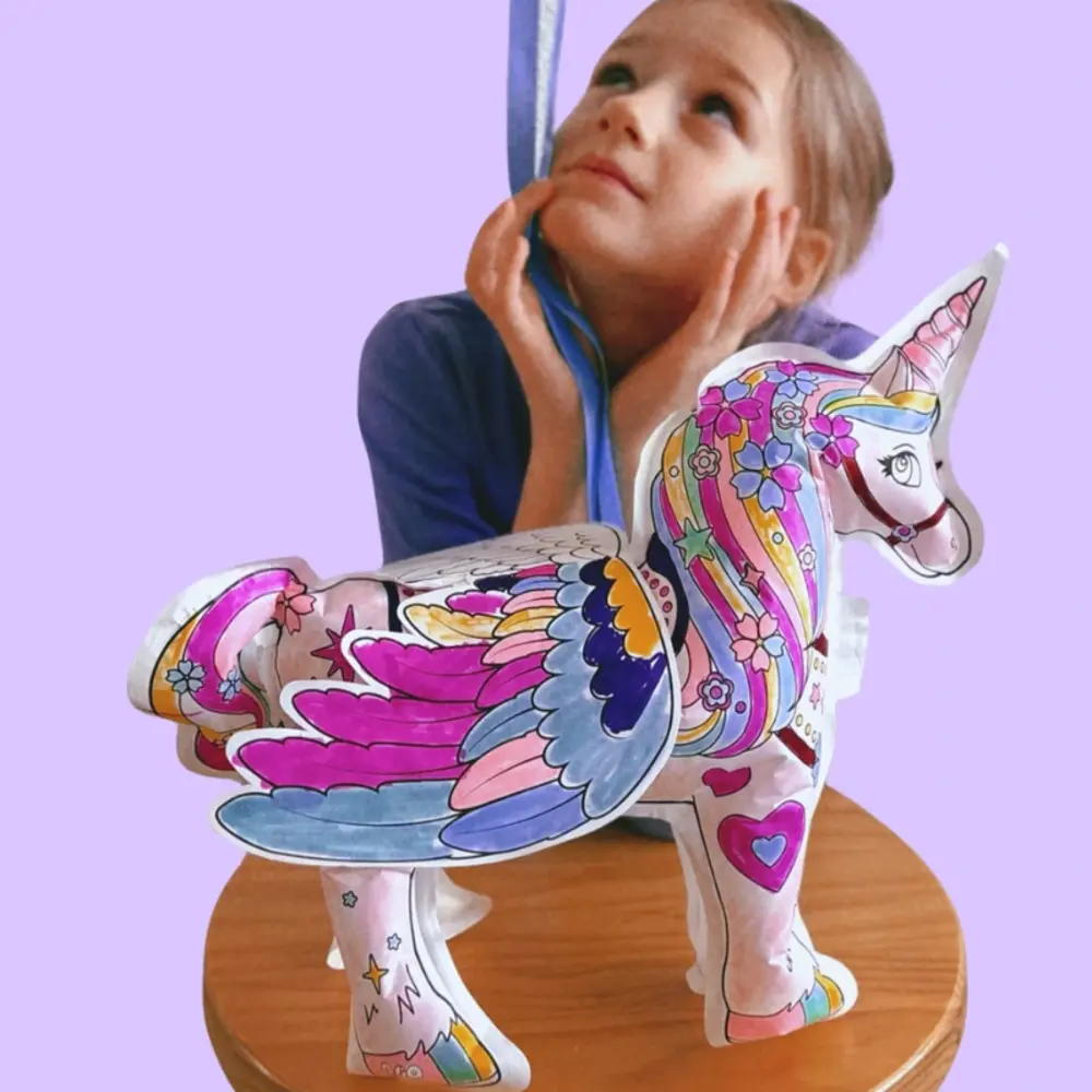 Ara Creative Opblaasbare Kleurplaat Giga Unicorn