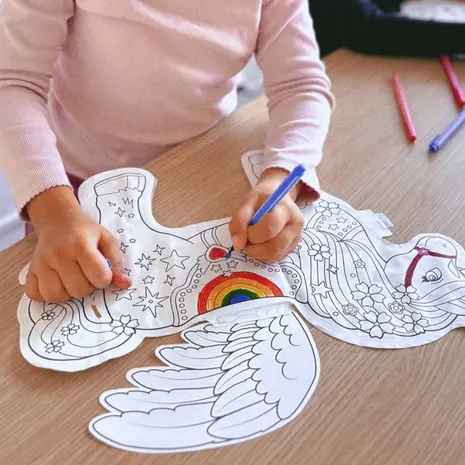 Ara Creative Opblaasbare Kleurplaat Giga Unicorn