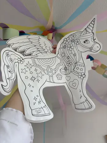 Ara Creative Opblaasbare Kleurplaat Giga Unicorn