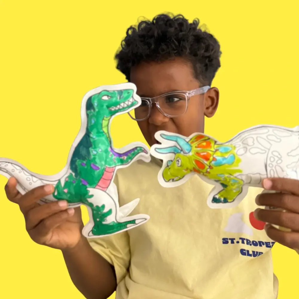 Ara Creative Opblaasbare Kleurplaat Dino's