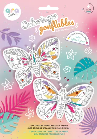 Ara Creative Opblaasbare Kleurplaat Vlinders