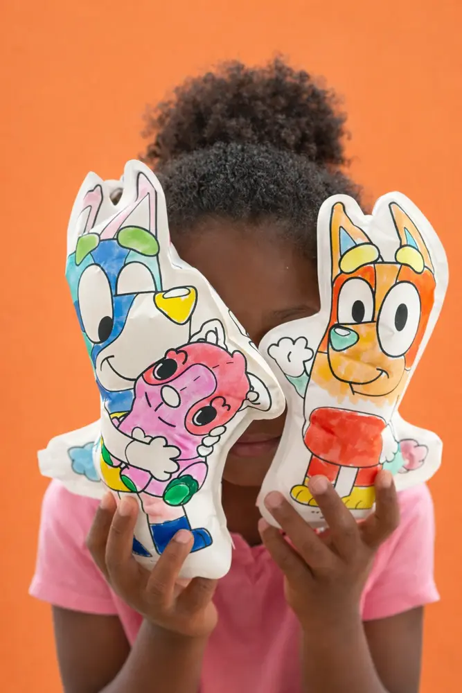 Ara Creative Opblaasbare Kleurplaat Bluey Party Pack