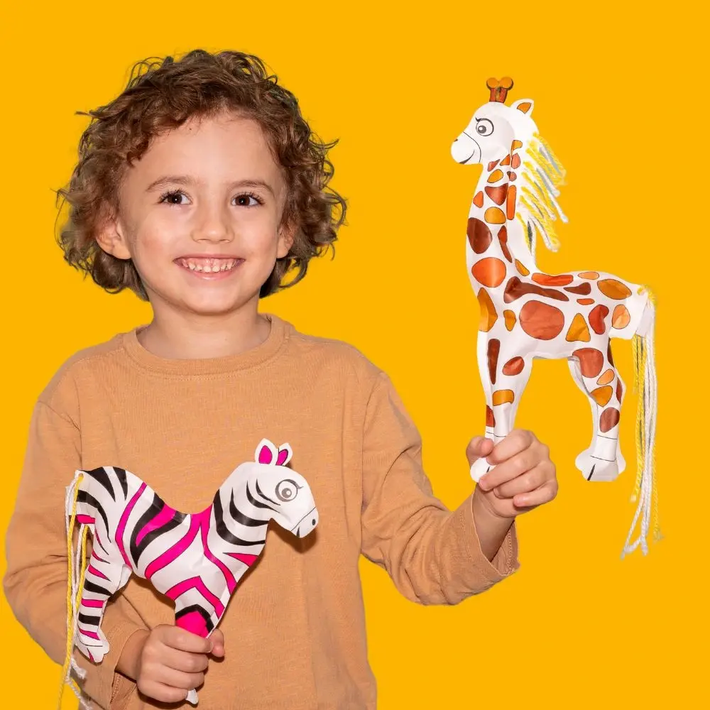 Ara Creative Opblaasbare Kleurplaat Safari Party Pack