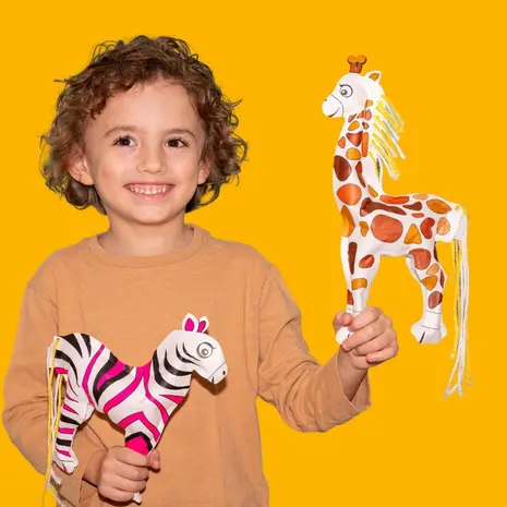 Ara Creative Opblaasbare Kleurplaat Safari Party Pack