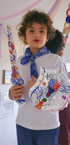 Ara Creative Opblaasbare Kleurplaat Zwaard & Schild LED