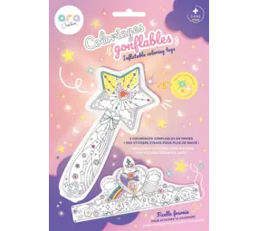 Ara Creative Opblaasbare Kleurplaat Toverstaf & Kroon LED