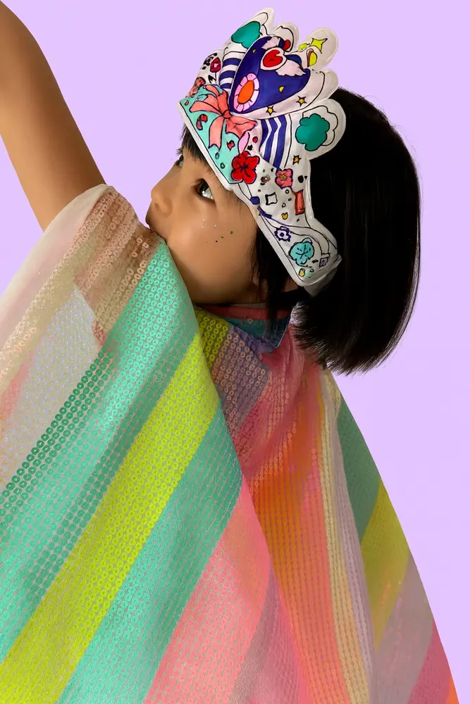 Ara Creative Opblaasbare Kleurplaat Toverstaf & Kroon LED