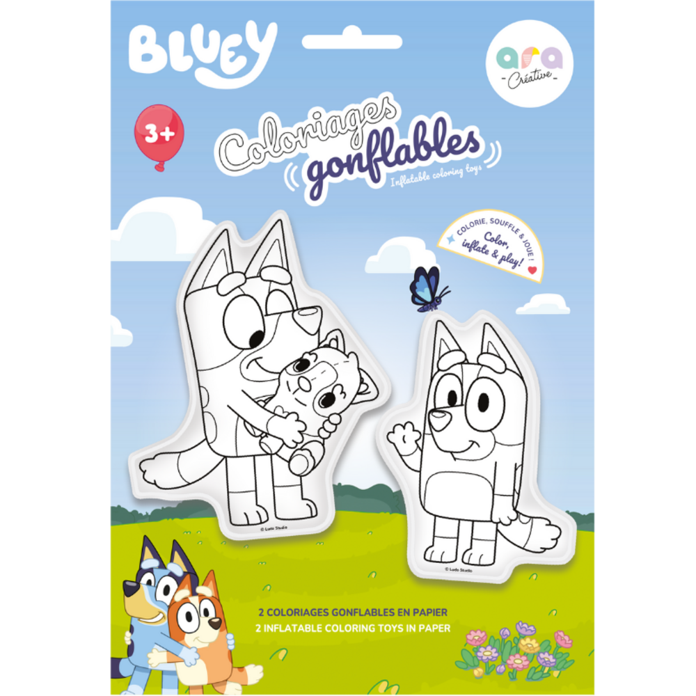 Ara Creative Opblaasbare Kleurplaat Bluey