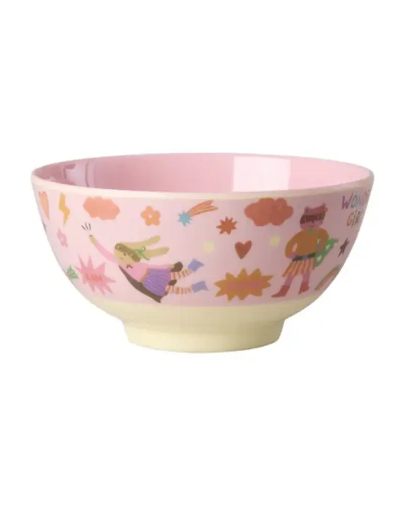 Rice Melamine Kom - Medium - Hero Roze