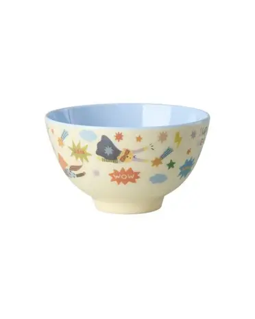 Rice Melamine Kom - Small - Hero Blauw Rice Melamine Kom - Small - Hero Blauw