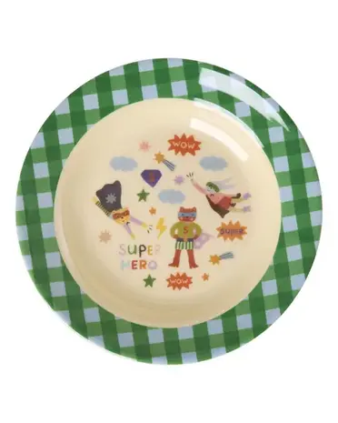 Rice Melamine Diep Bord - Hero Groen Rice Melamine Diep Bord - Hero Groen