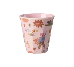 Rice Melamine Beker Medium - Roze - Hero Print