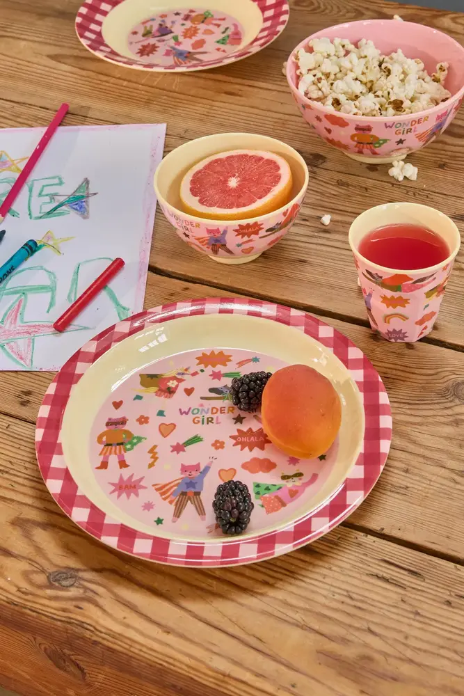 Rice Melamine Beker - Medium - Hero Roze Rice Melamine Beker - Medium - Hero Roze