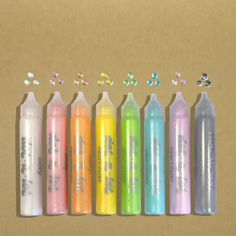 OOLY Dot-A-Lot: Dimensional Craft Paint - Pearlescent 8-pack