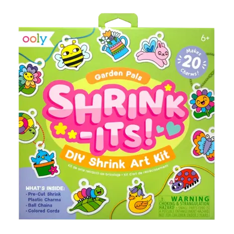 OOLY Shrink-Its! D.I.Y. Shrink Art Kit - Garden Pals