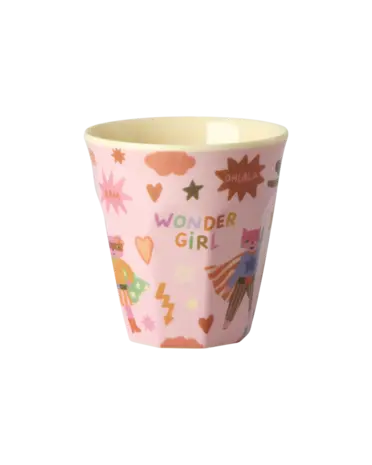 Rice Melamine Beker - Small - Roze - Hero Print