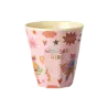 Rice Melamine Beker - Small - Roze - Hero Print