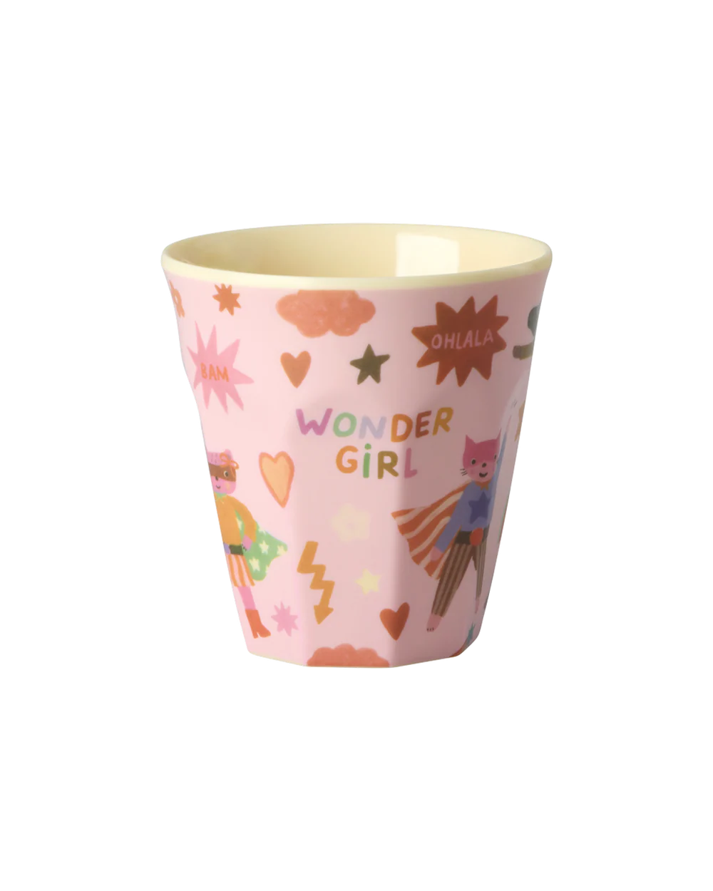 Melamine Beker - Small - Roze - Hero Print afbeelding