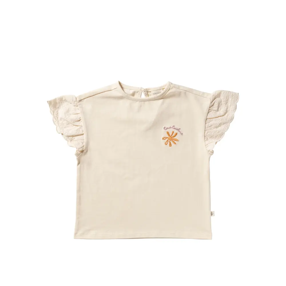 Your Wishes Shirt Wide Broderie White Swan Your Wishes Shirt Wide Broderie White Swan