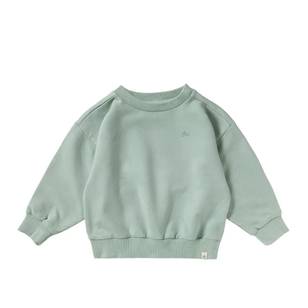 Your Wishes Sweater Wide Garment Dye Ocean
