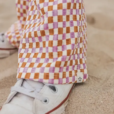 Your Wishes Flared Legging Mini Check Multicolor