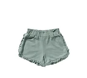 Your Wishes Shorts Ruffle Textured Jersey Ocean