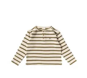 Your Wishes Relaxed Granddad Stripe Terry Multicolor