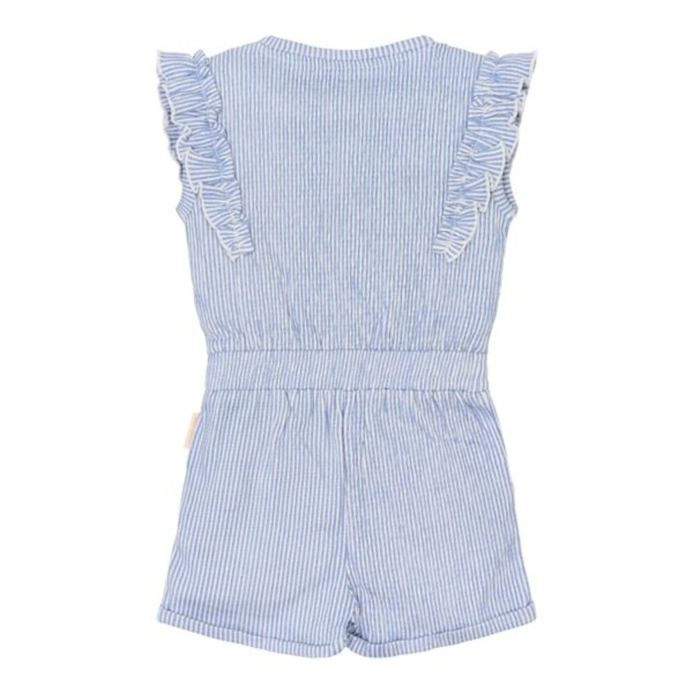 Little Dutch Tuinpak Denim Blue Stripe