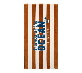 Little Dutch Strand Handdoek Ocean World Brown Stripe