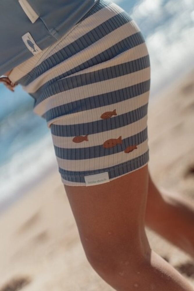 Little Dutch Zwembroek Ocean Blue Stripes