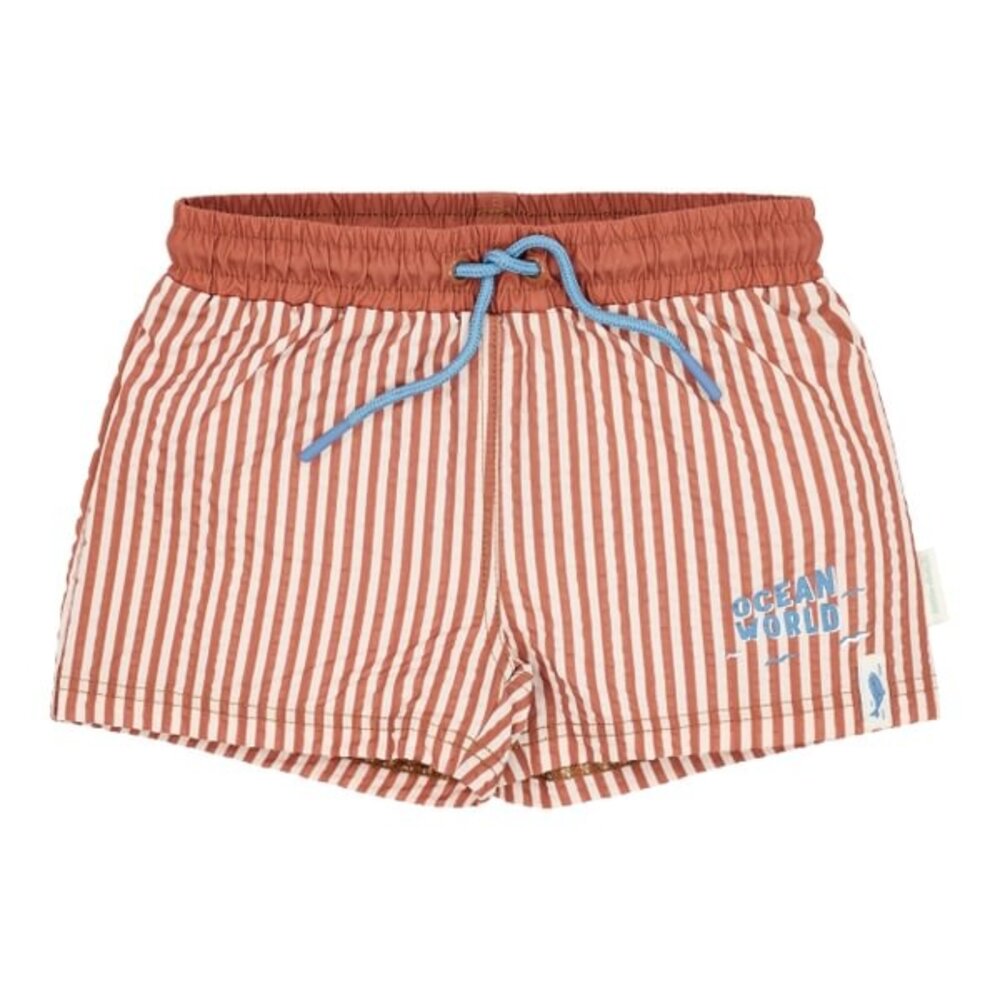 Little Dutch Zwemshort Ocean Brown Stripes