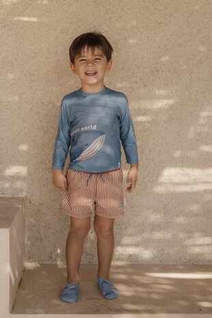 Little Dutch Zwemshort Ocean Brown Stripes