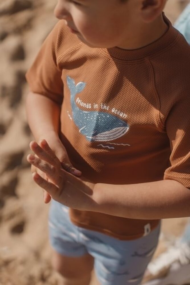Little Dutch Zwemshirt Korte Mouw Sunny Brown